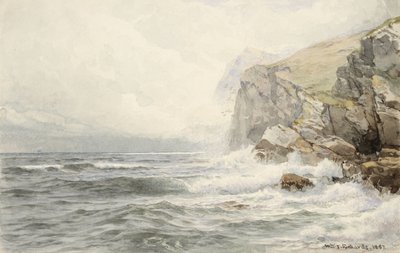 Vagues se brisant sur des rochers côtiers, 1887 - William Trost Richards